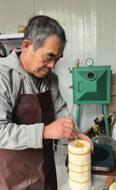 Handcrafting candles